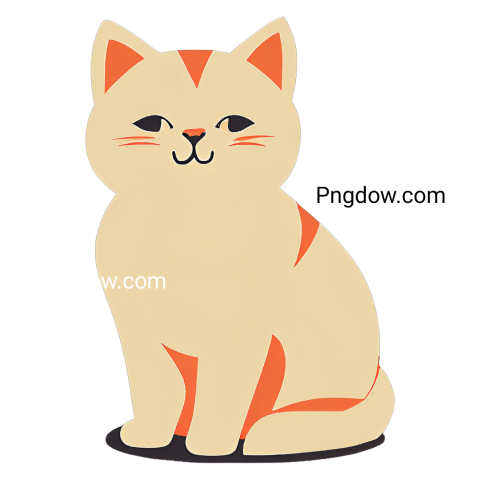 Cartoon cat illustration on a black background, available for free download as an SVG file