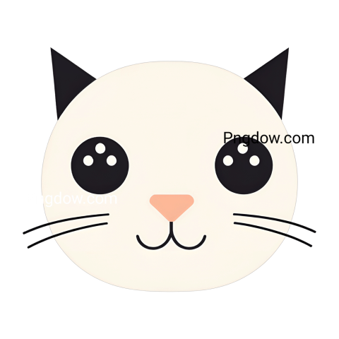 Cute cat face SVG