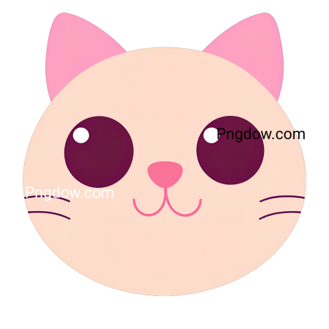 Cute cat face SVG free