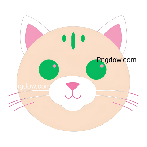 Cute cat face SVG free download