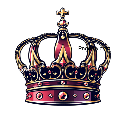 A detailed crown illustration displayed prominently against a solid transparent background