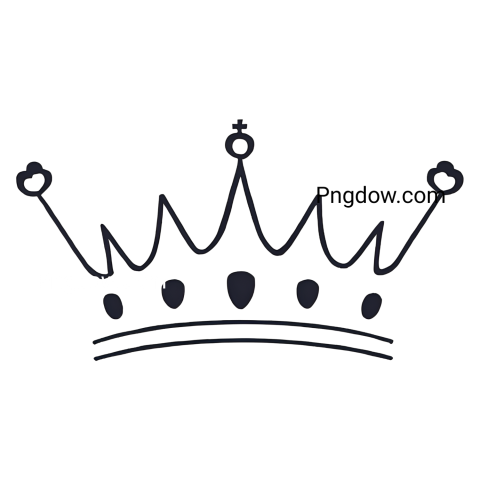 A detailed crown free illustration displayed prominently against a solid transparent background