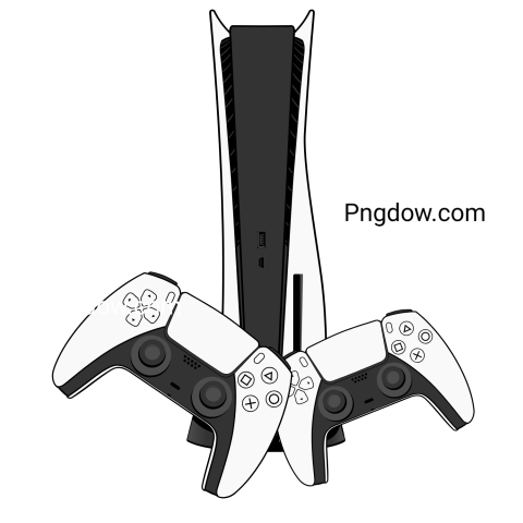 Two PS5 controllers stacked on top of each other, showcasing their sleek design and modern features