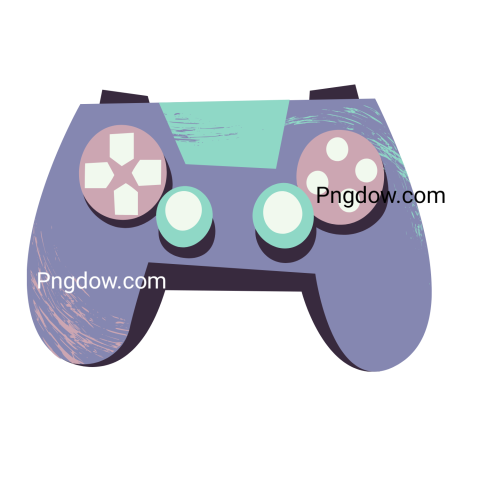 A purple PS5 video game controller featuring two buttons, showcasing a sleek and modern design