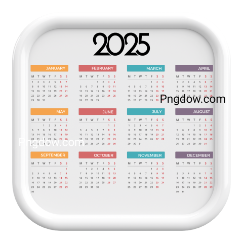 calendar 2025 png