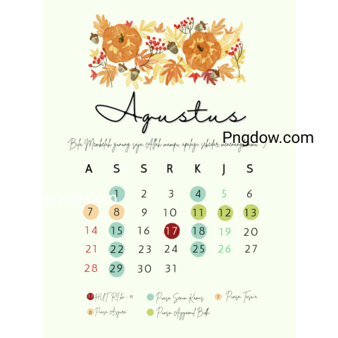 October calendar 2025 png