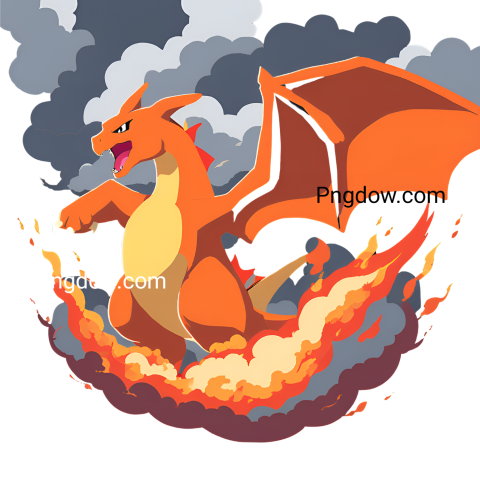 vibrant illustration of various fire type Pokémon in a dynamic arrangement, showcasing their fiery characteristics