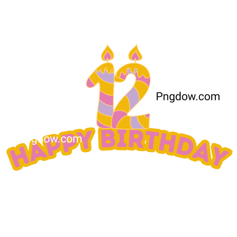 12th birthday png download