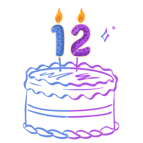 12th birthday png Free Download