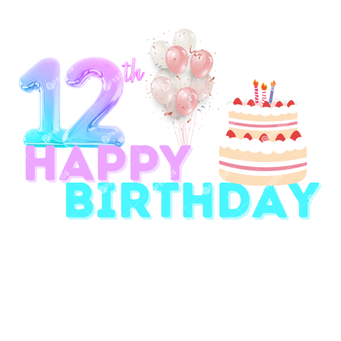 12th birthday png free