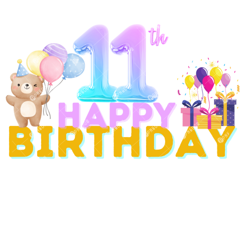 11th birthday png