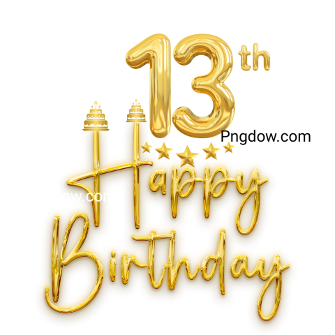 13th birthday png