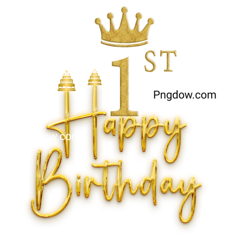 1st birthday banner png