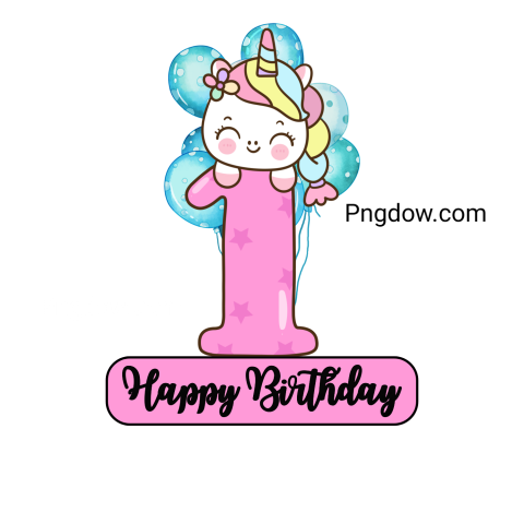 1st birthday png