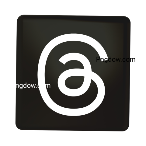 threads logo png black