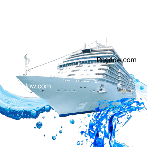 A cruise ship peacefully floating in the water  Ship PNG for free download
