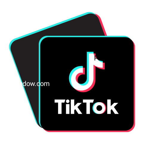 TikTok logo featuring the word TikTok in a vibrant design, presented in a PNG vector format