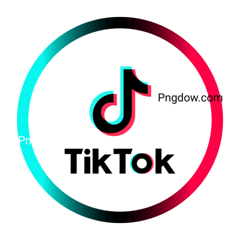 TikTok logo displayed prominently against a solid transparent background, showcasing its vibrant design and modern aesthetic