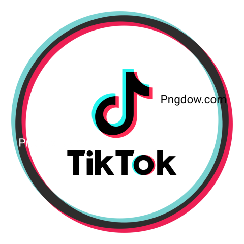 TikTok logo displayed within a circular design, featuring a transparent vector style for clarity and modern appeal