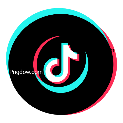 TikTok logo displayed prominently on a black background, showcasing its vibrant colors and modern design