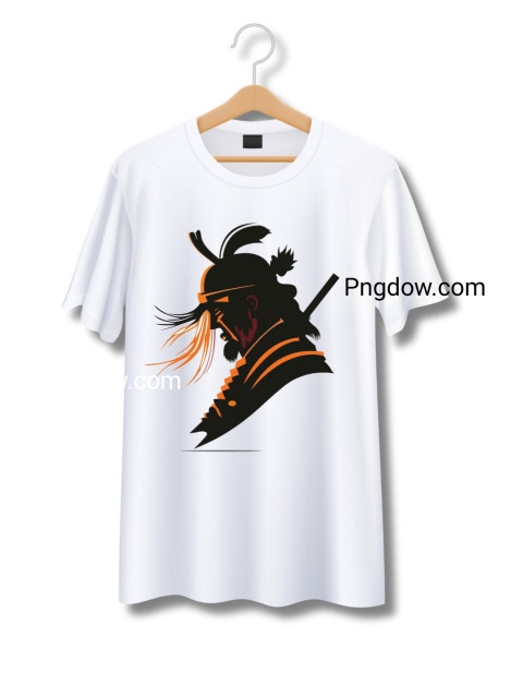 Japanese themed Samurai Logo T-Shirt Design download