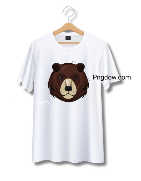 Bear Cartoon Print for T Shirt design