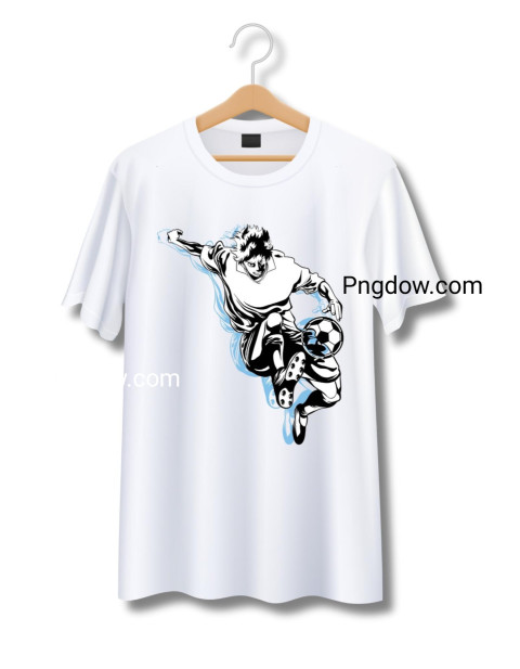 Soccer Drawn Silhouette T shirt Design
