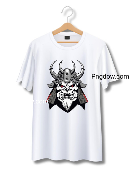 Japanese themed Samurai Logo T Shirt Design