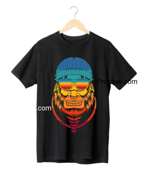 Bigfoot cool with gold accessories vector illustration t shirt design