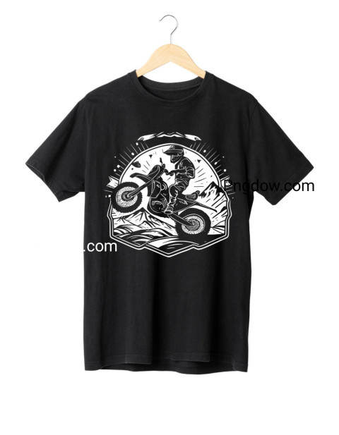 Motocross Silhouette Fit for T Shirt Design