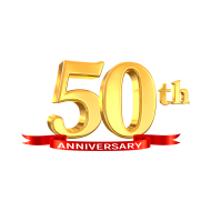 50th Year Anniversary Golden, transparent background for free - Photo ...