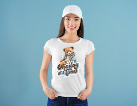 Black Brown White Vintage Teddy Bear Quotes T Shirt