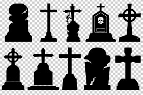 Collection of halloween silhouettes SVG
