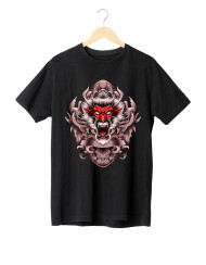 Dragon with baroque ornament illustration t shirt Design
