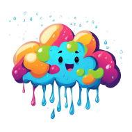 Free Download Adorable shaped Clouds with Raindrops PNG   Cute and Whimsical