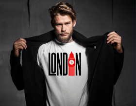 London T shirt design template free