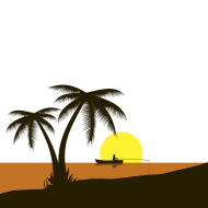 Palm tree illustration PNG