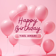 Premium Pink Elegant 3d Happy Birthday Instagram Post