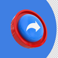 Premium PSD Vector | Share 3D icon transparent background Illustration