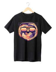 Sloth colorful wearing a eyeglasses vector illustration t shirt design