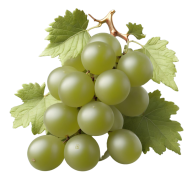 Vibrant Green Grape PNG Image with Transparent Background