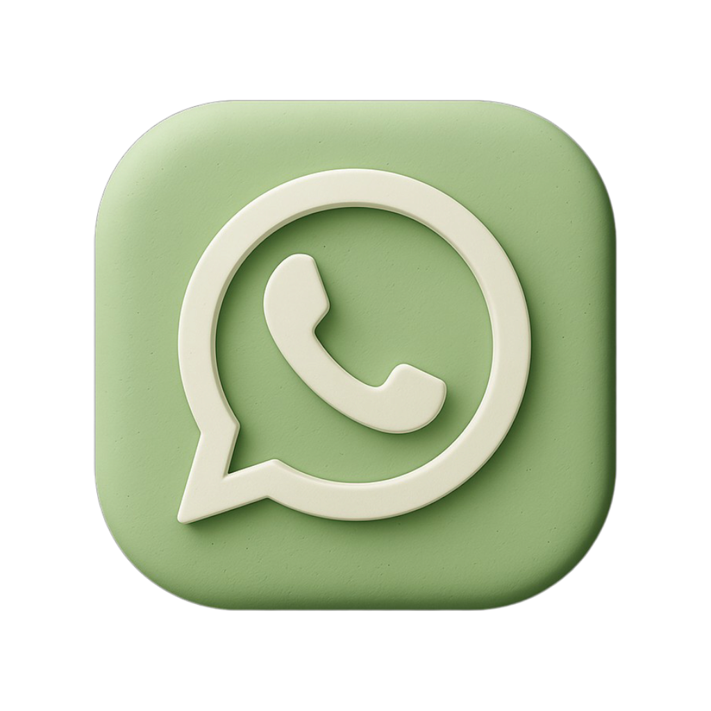 3d whatsapp logo clipart premium asset