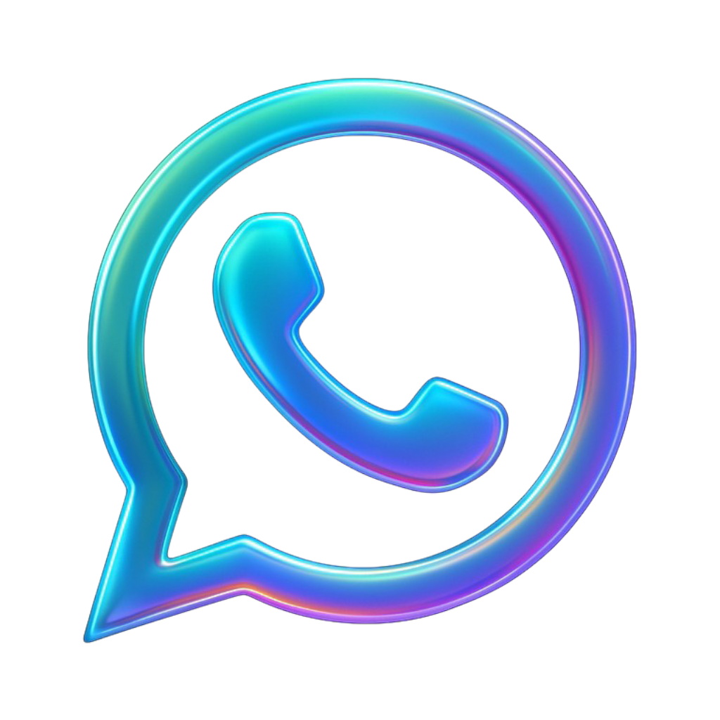 3d whatsapp logo transparent premium asset