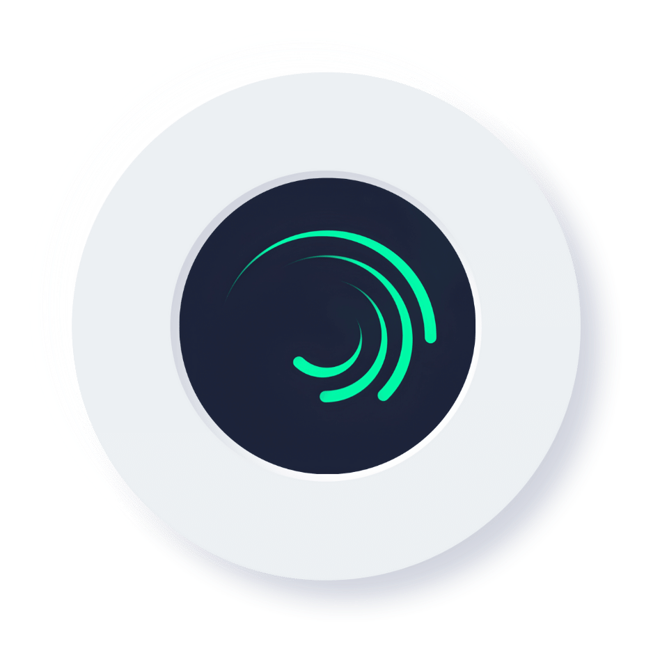 Circular alight motion logo png Circular alight motion logo png premium asset