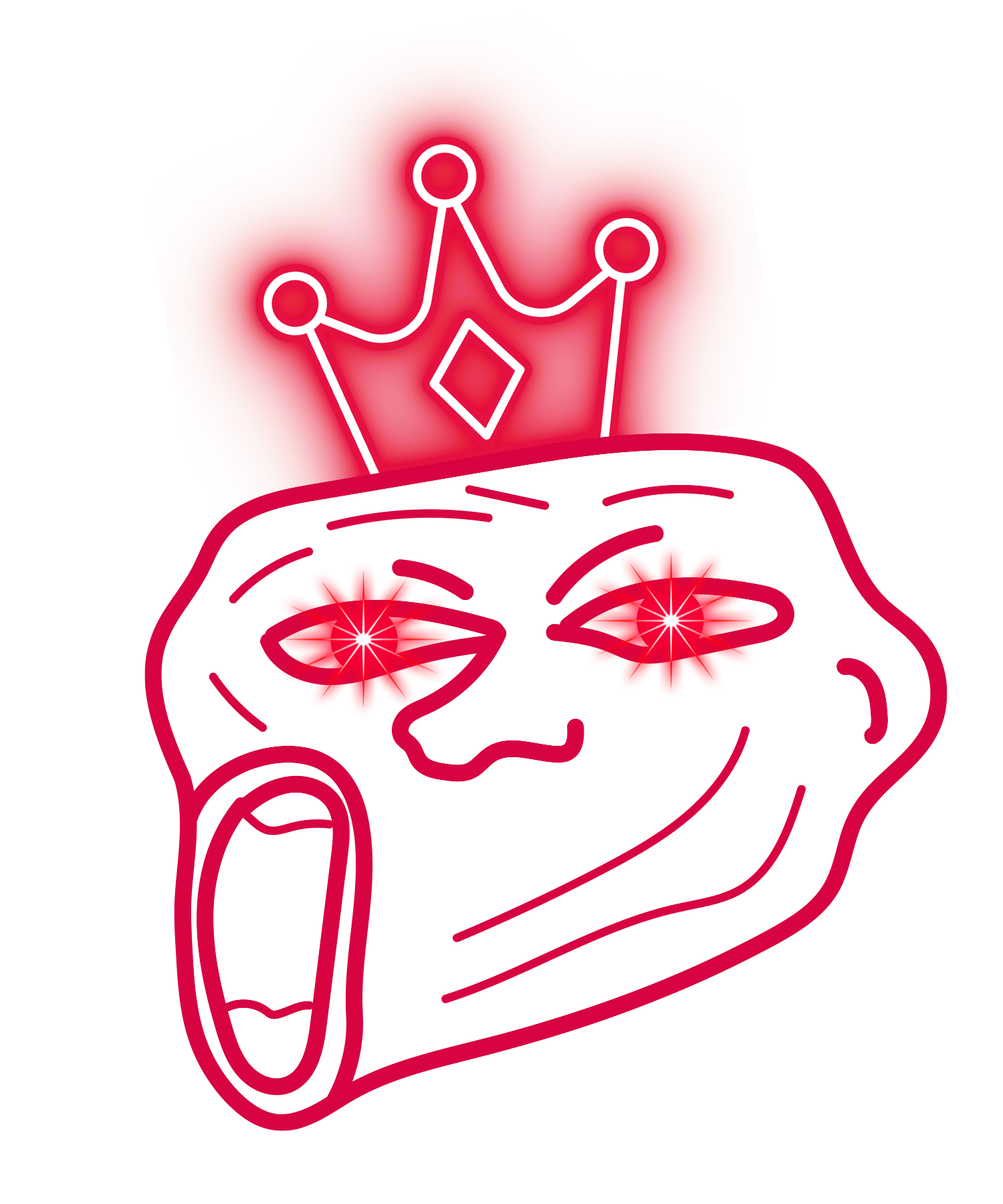 Red troll face png for free clipart