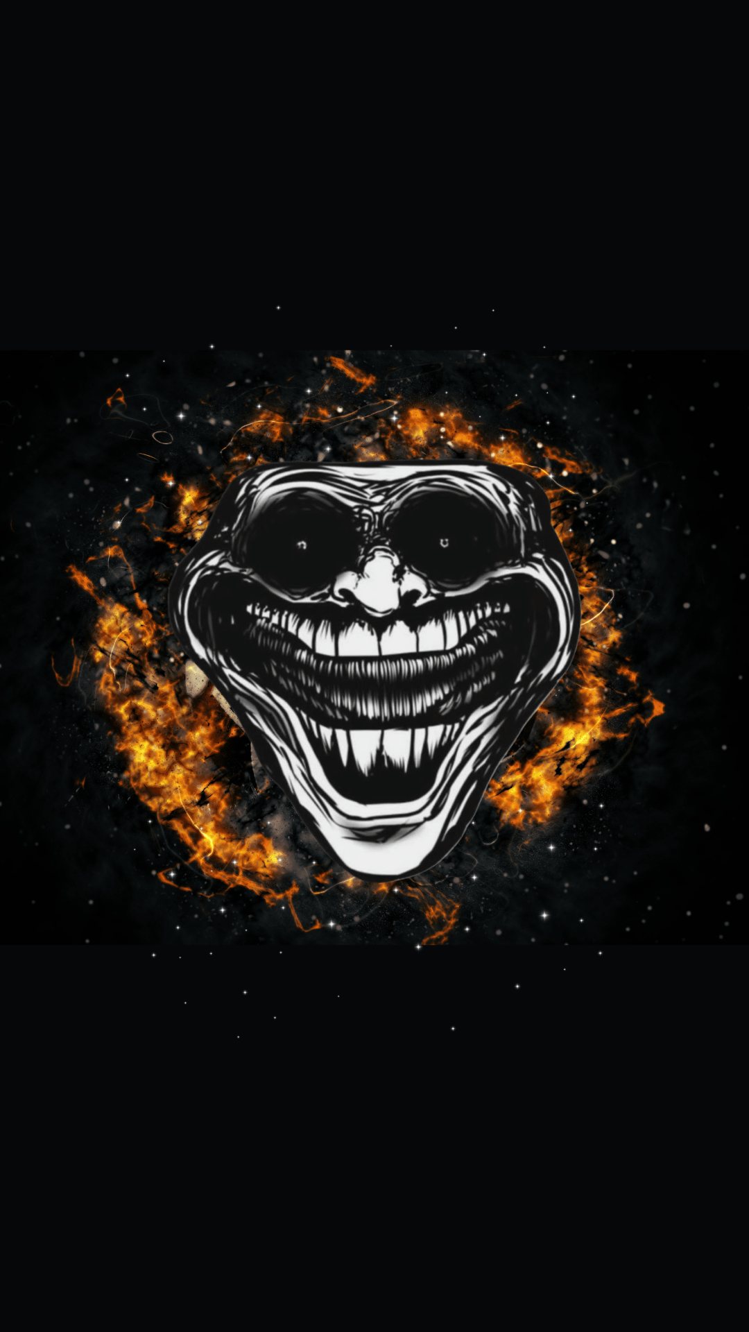 Unleash Your Dark Side with Iconic Black Troll Face Wallpaper – Get Free Transparent PNG Image