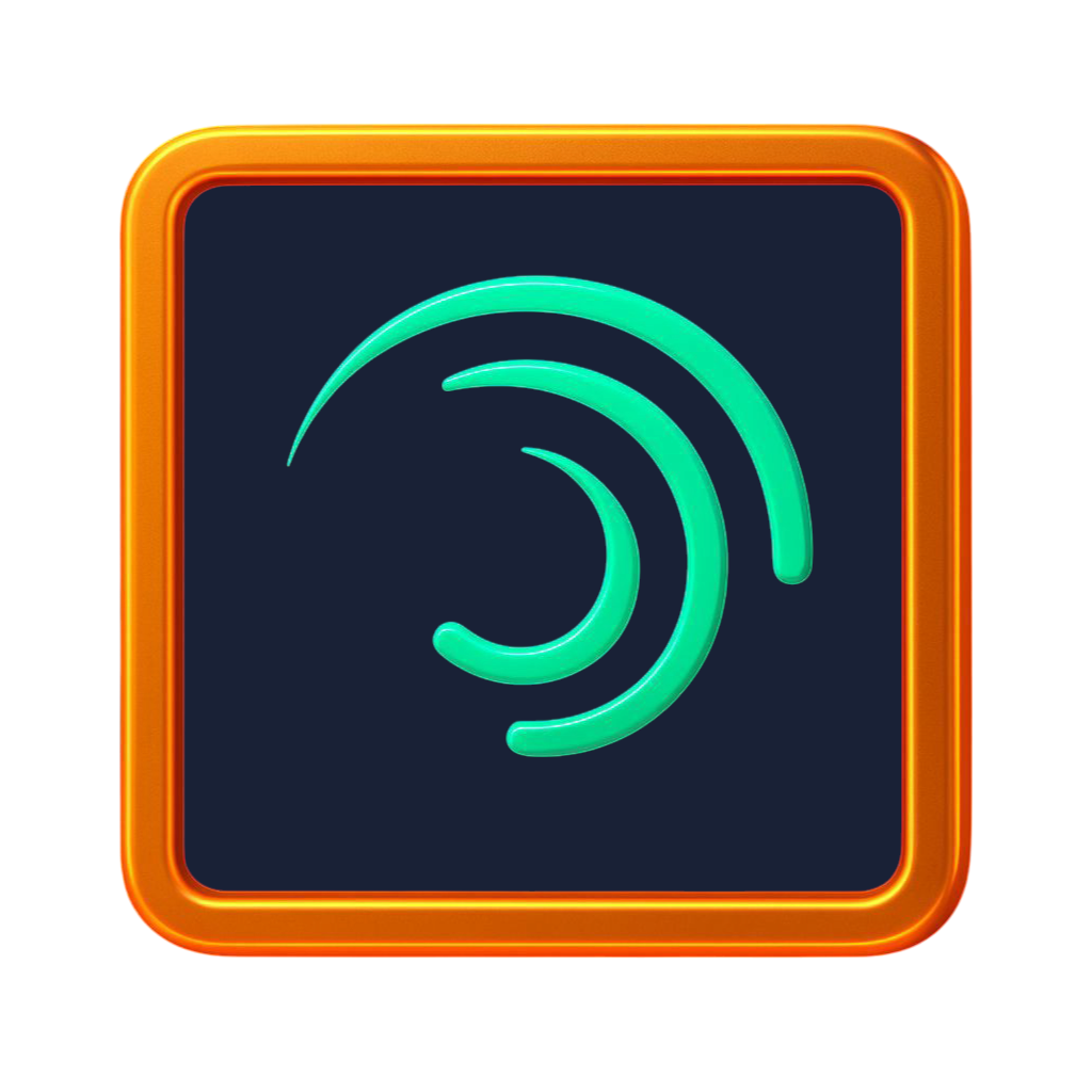 Alight motion logo orange border Alight motion logo orange border premium asset