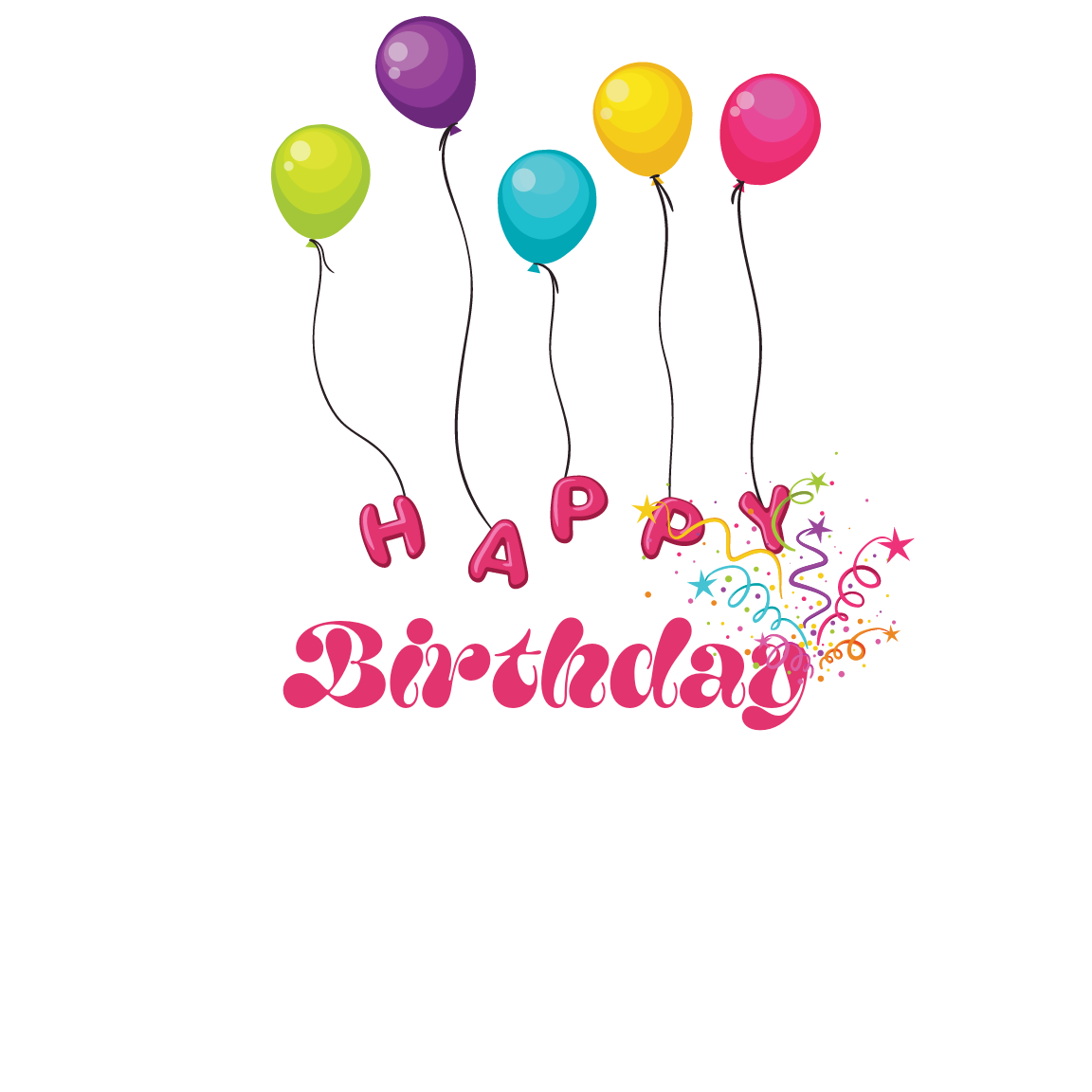 Happy birthday greeting text