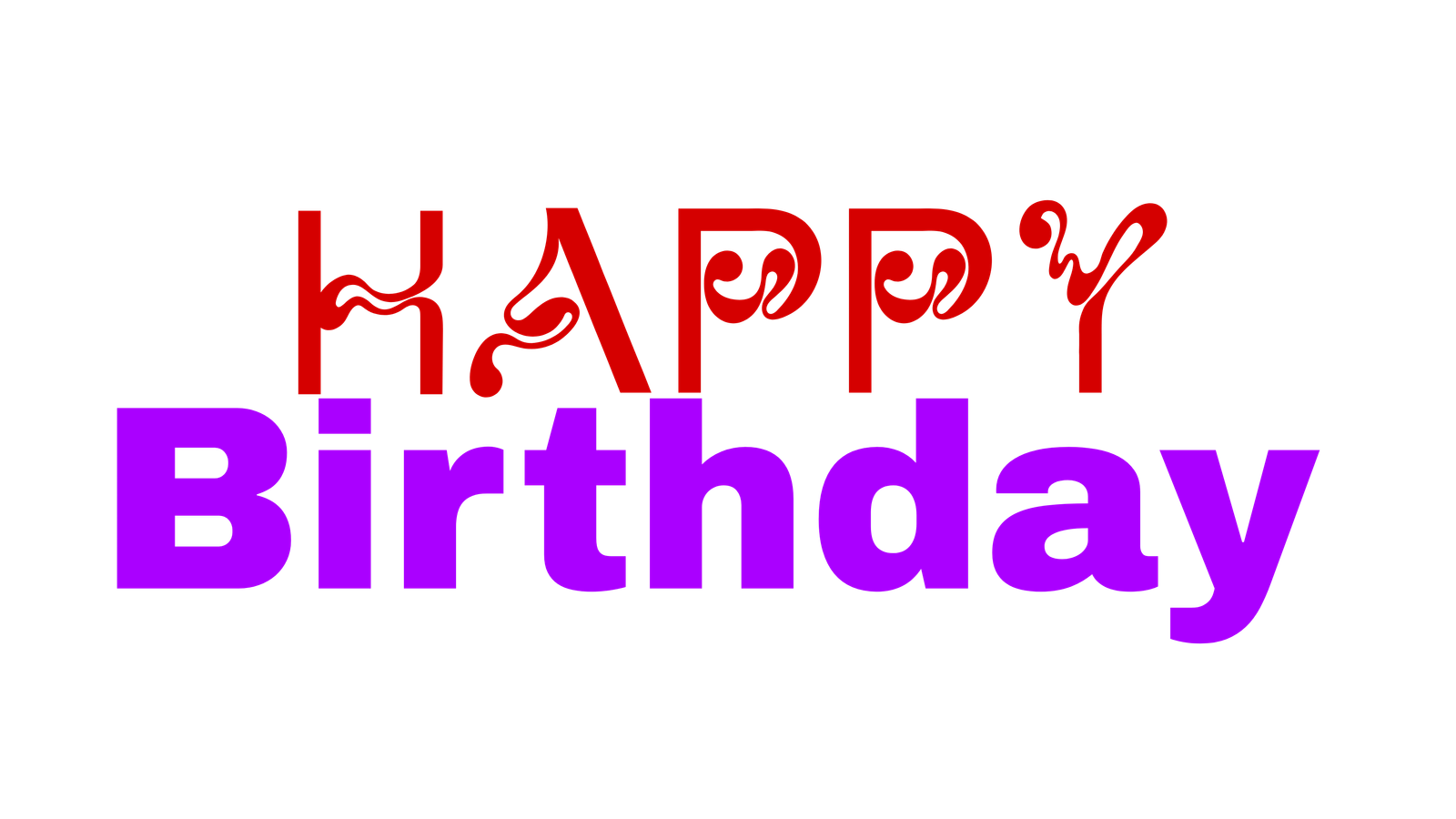 Happy birthday text png premium asset