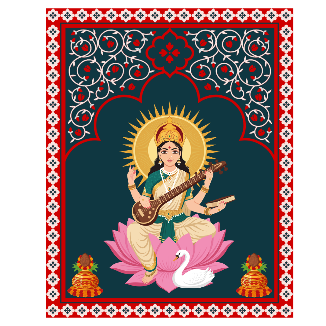 Saraswati puja png image